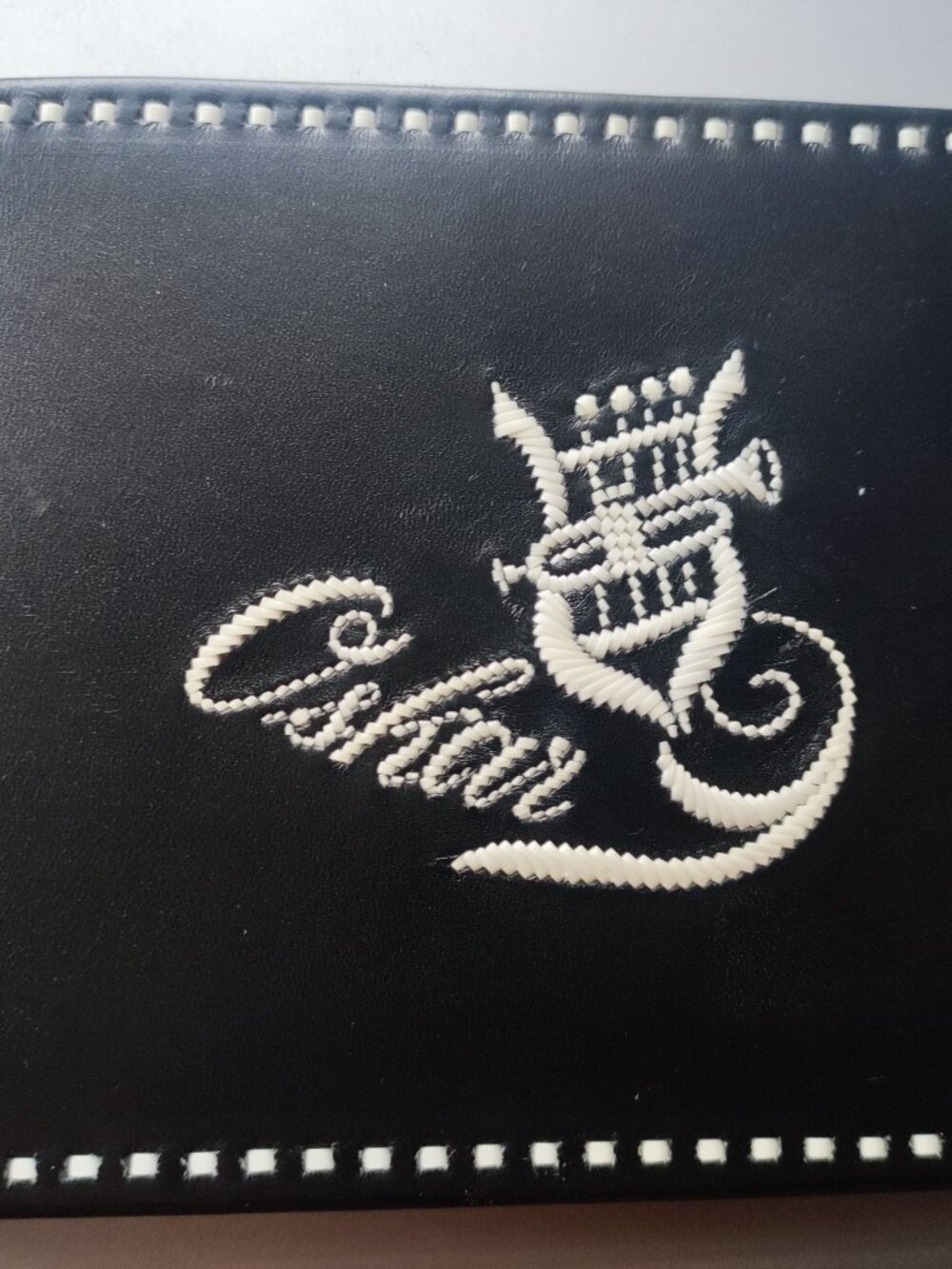 Feather Quill embroidery wallet